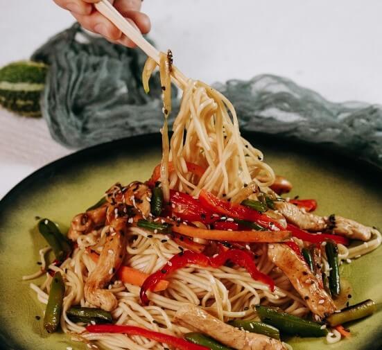 Wok со свининой+фунчоза
