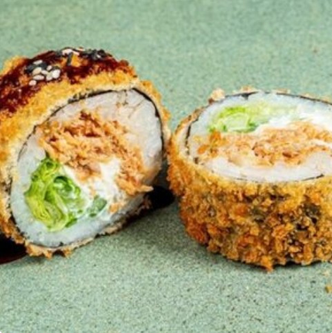 Ролл фрай сальмон терияки