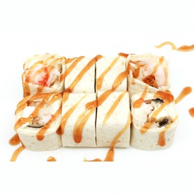 Фитнес ролл с морепродуктами 8шт