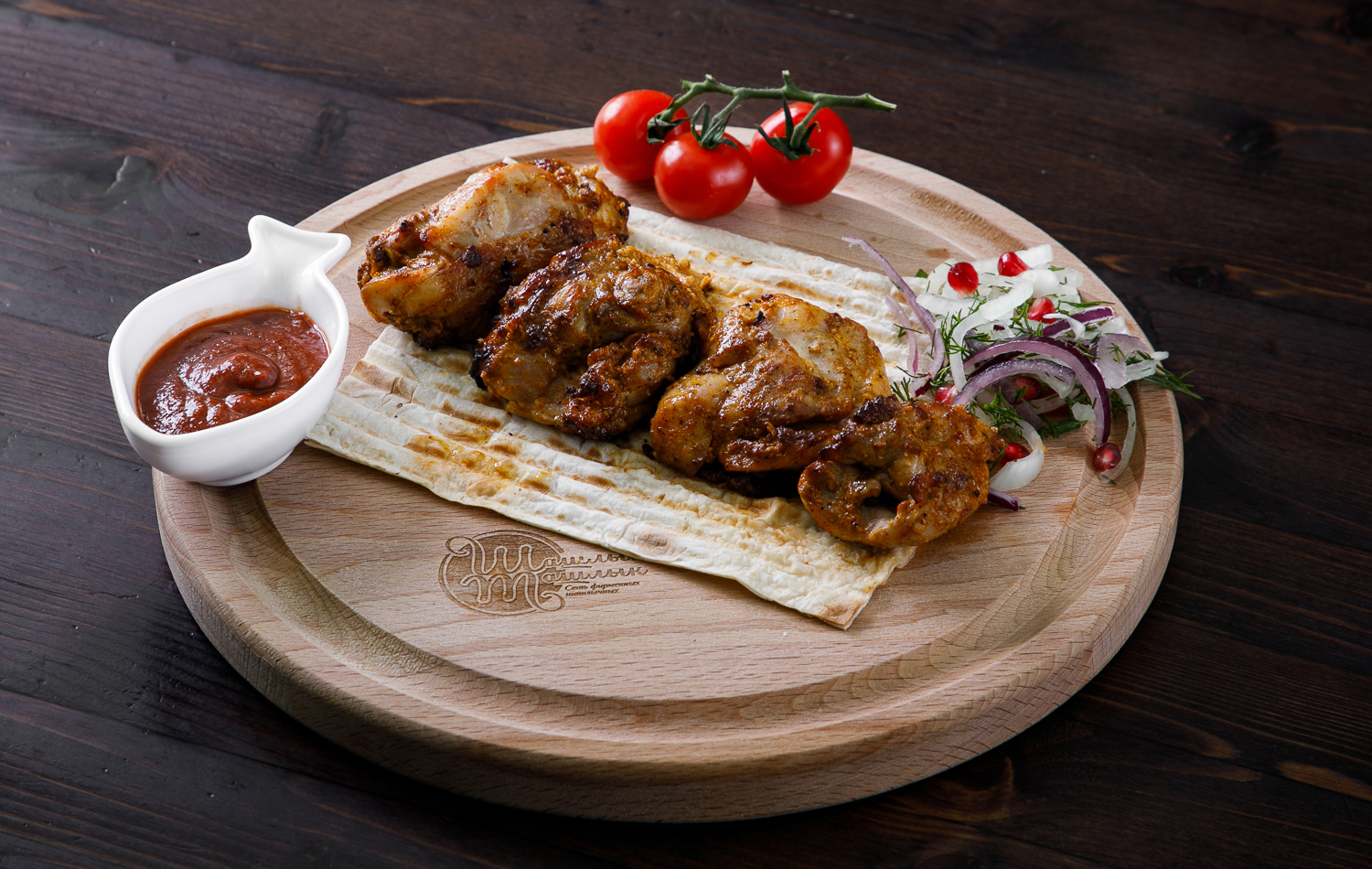 Шашлык из филе куриного бедра