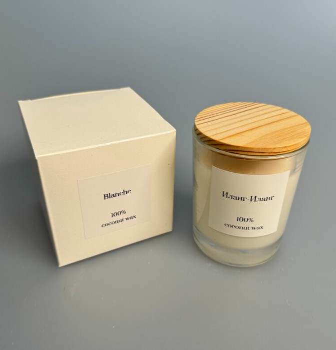 Свеча в стекле 250 мл (в коробке или без)