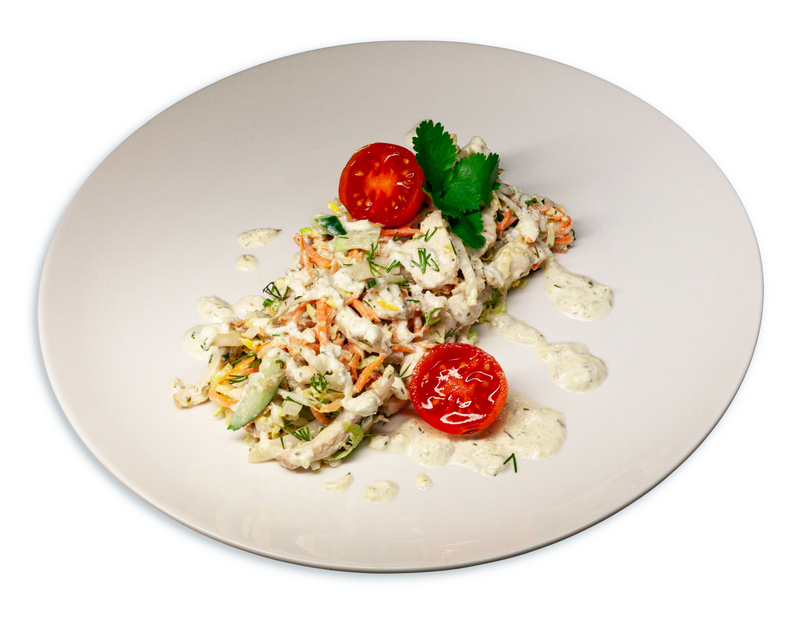 Салат с курочкой и морковью по-корейски