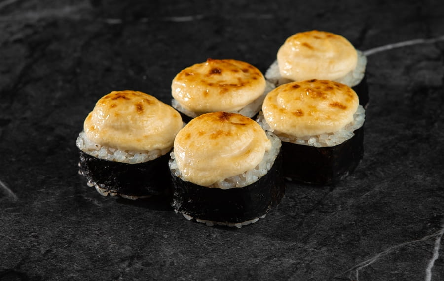 Запеченный с копченой курочкой