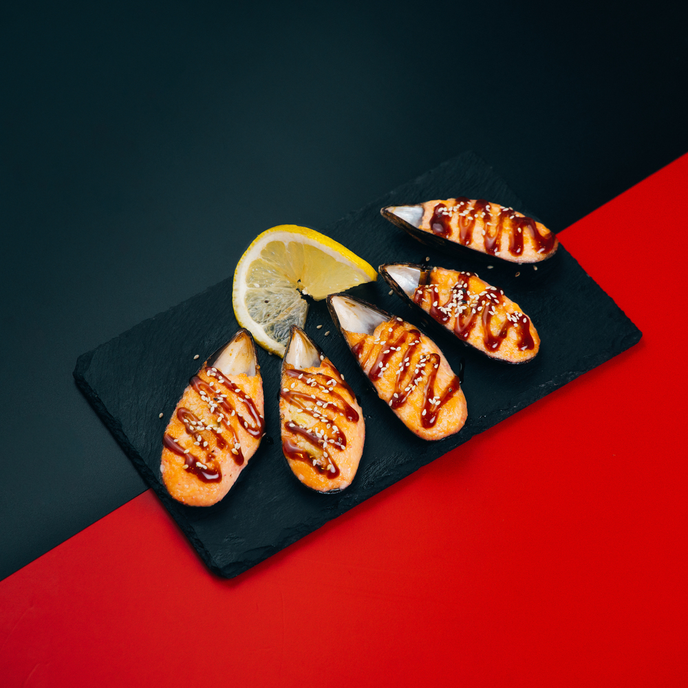 Мидии запеченные