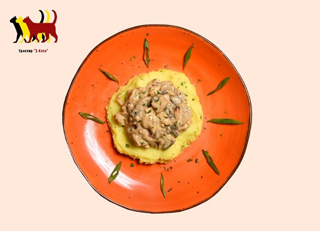 Сливочное фрикассе из курицы