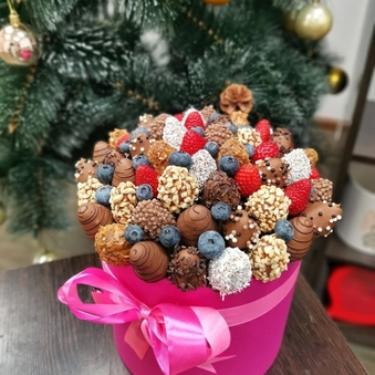 Шляпная коробка Мечта (Букет № 85)