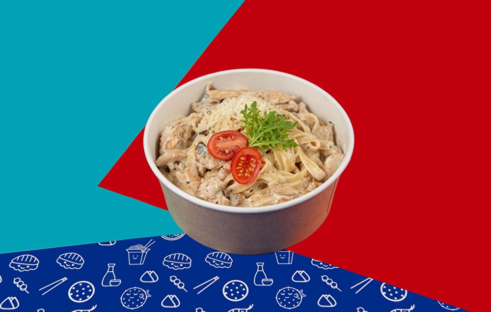 Феттуччине с курицей