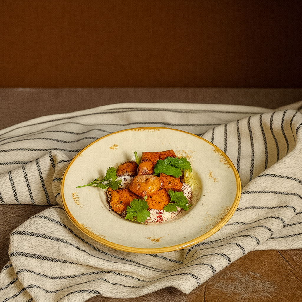 Салат с хрустящей тыквой