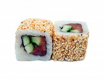 Лосось с огурцом