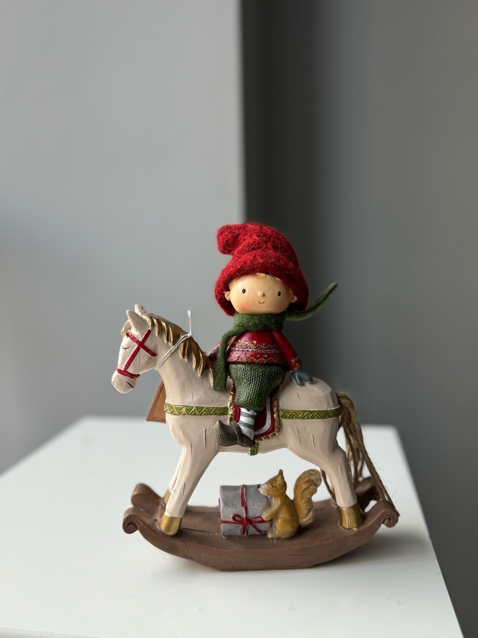 Сувенир Мальчик на лошадке полирезин 21*16*7