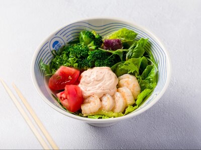 Салат с креветкой