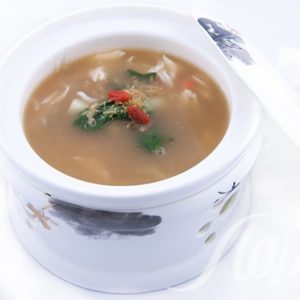 Суп из акульих плавников и мяса краба