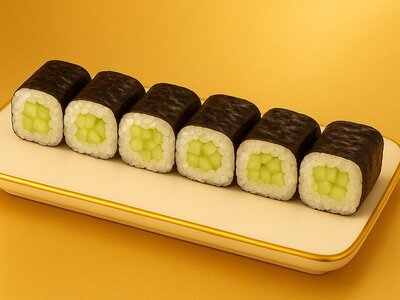 Маки ролл с огурцом