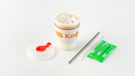 Айс Латте на безлактозном молоке 300 мл, кафе