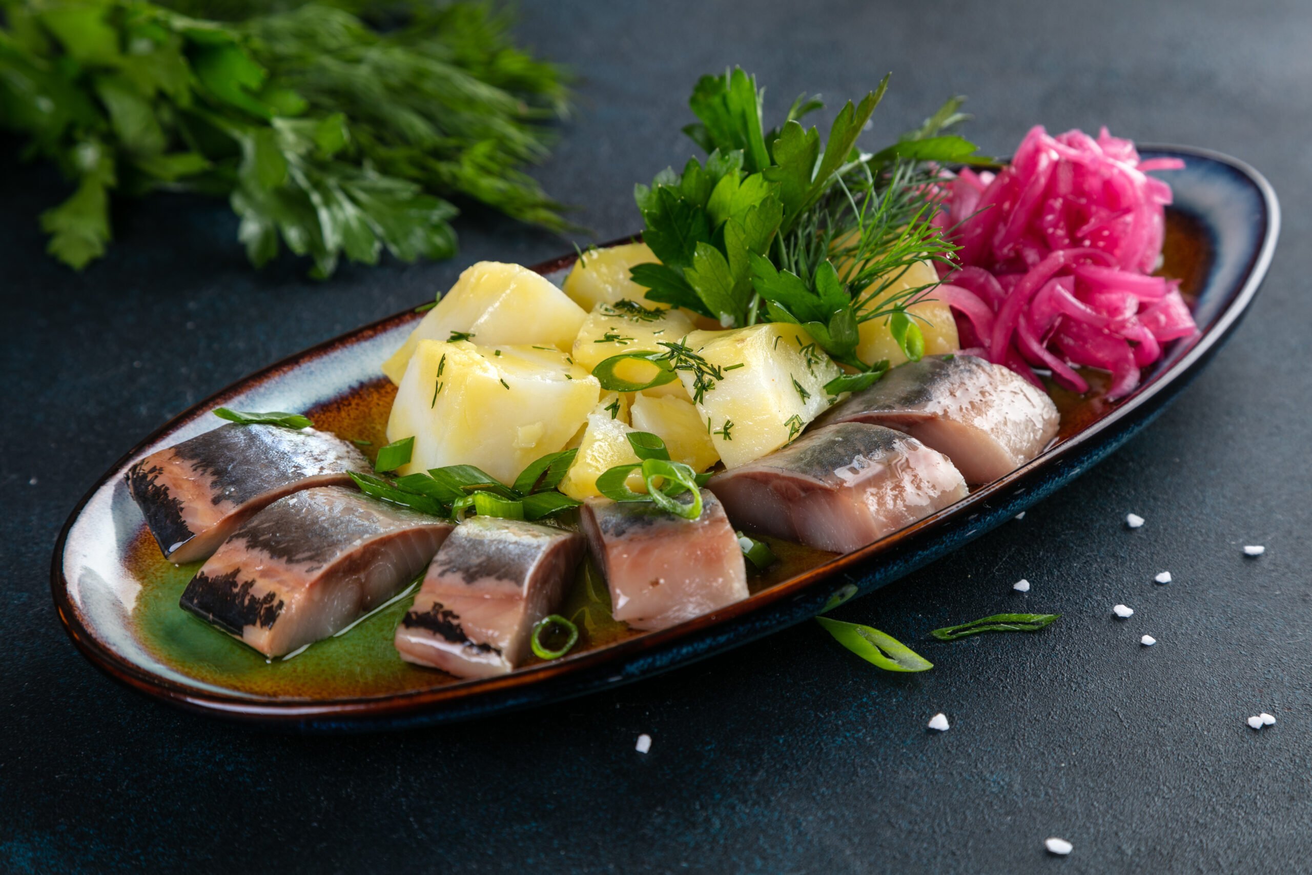 Сельдь с картофелем