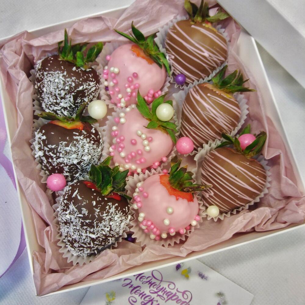 Клубника в шоколаде, набор 9шт