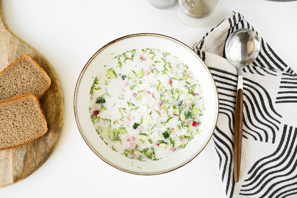 Окрошка на минеральной воде