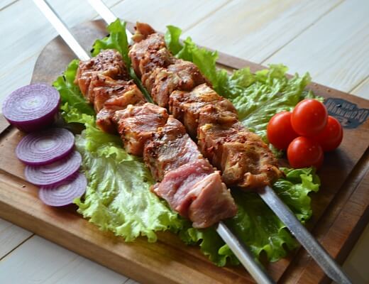 Маринованное мясо из свиной шеи. П/ф