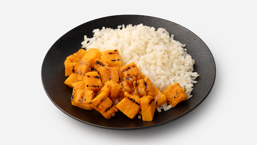 Рис с кусочками пряной тыквы