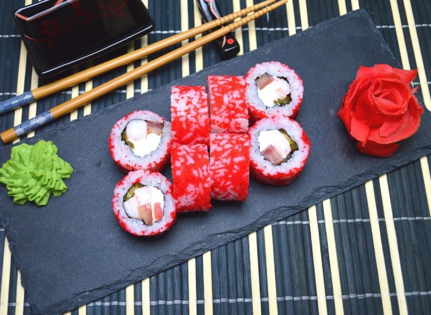 Холодный ролл Острая креветка