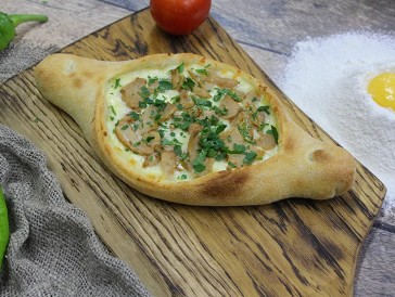Хачапури по-аджарски с грибами