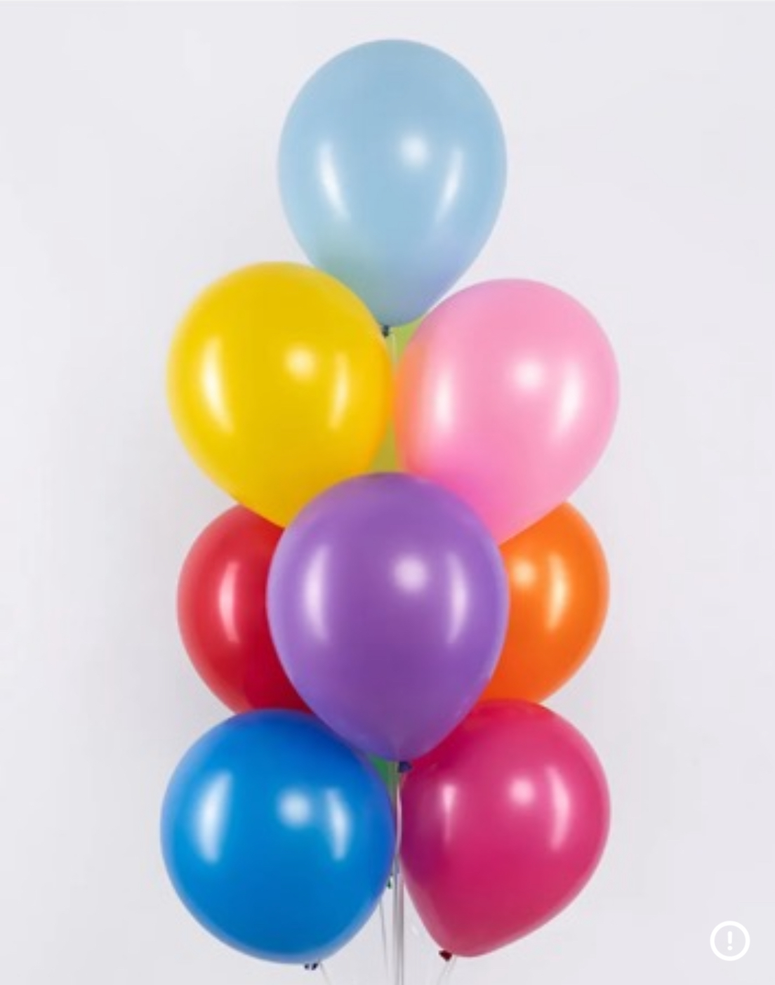 10 шаров с гелием 