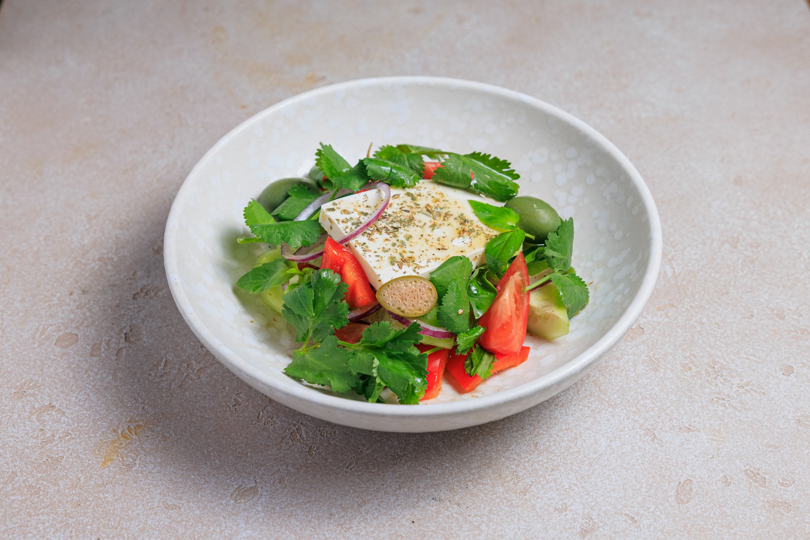 Салат Боккончино с фетой