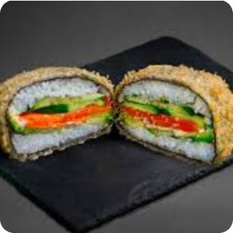 Бургер с лососем