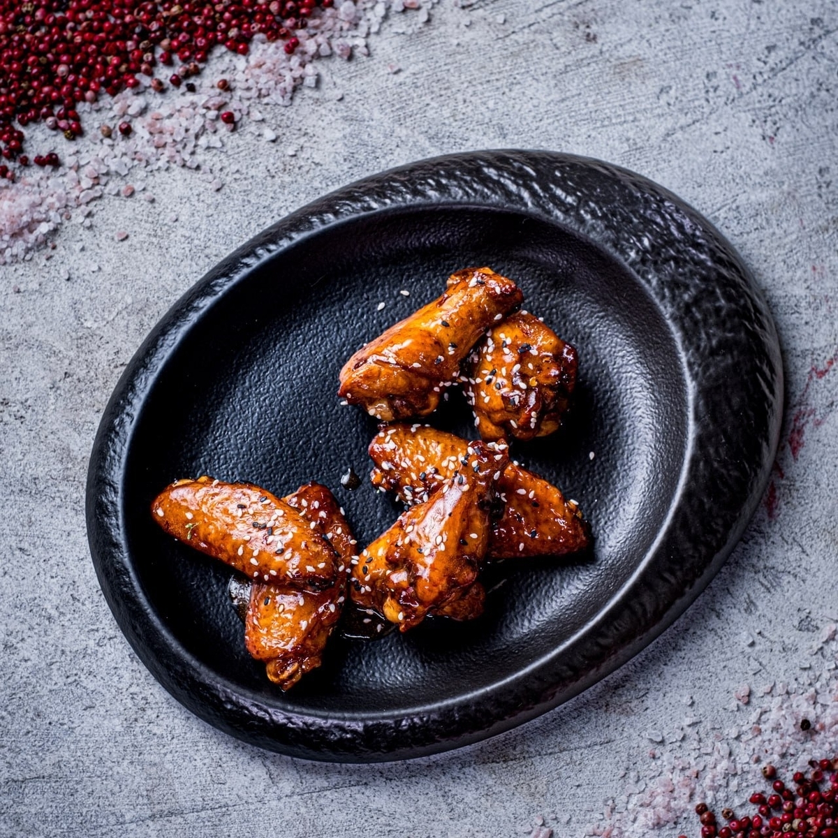 *Крылья куриные в соусе чили