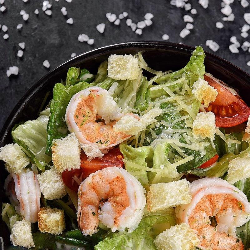 Цезарь с королевской креветкой
