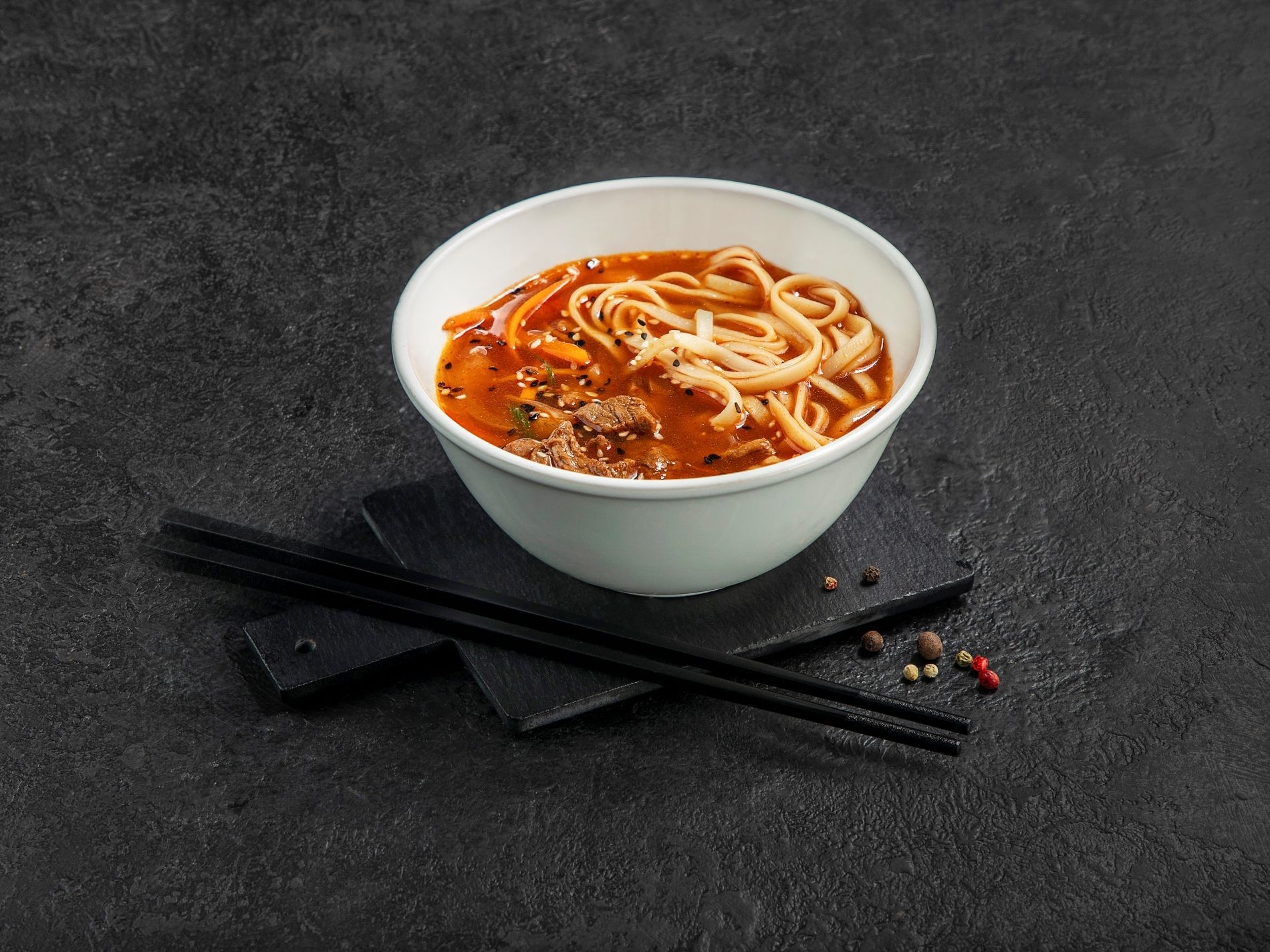 Острый суп с говядиной