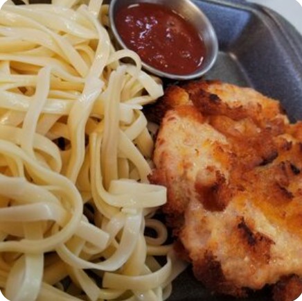 Спагетти с котлетой пожарской