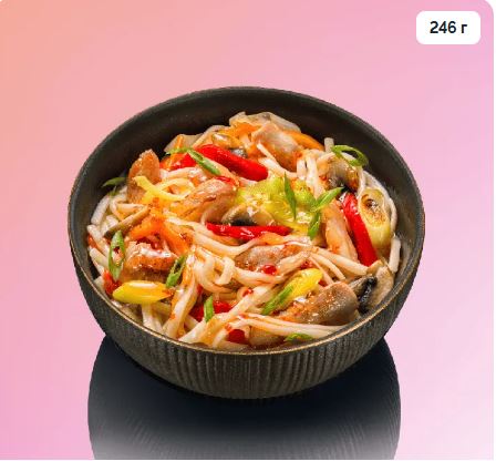 Лапша Удон с курицей