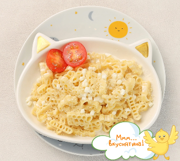 Макарошки в сливочном соусе с сыром