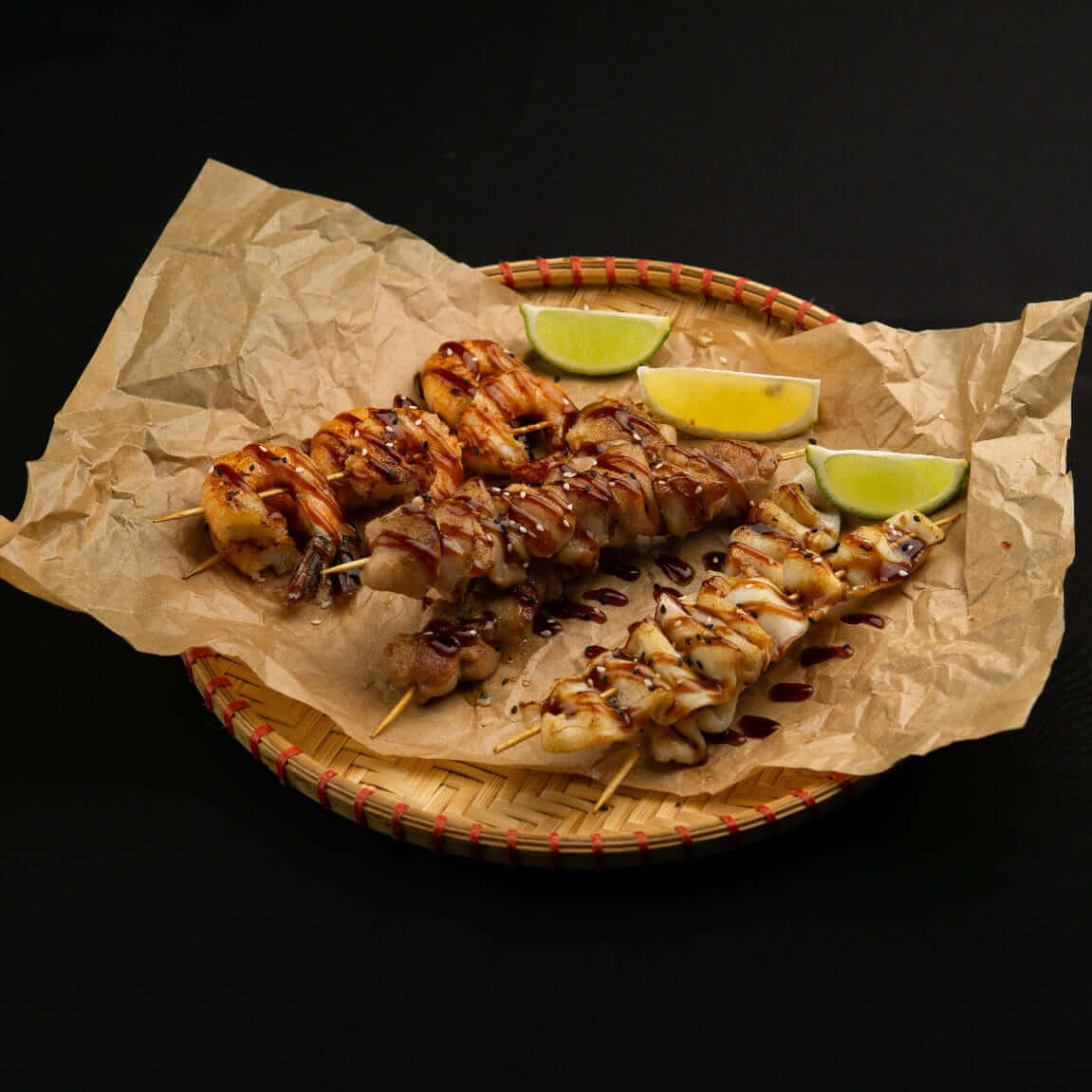 Тайские шашлычки с курицей на гриле