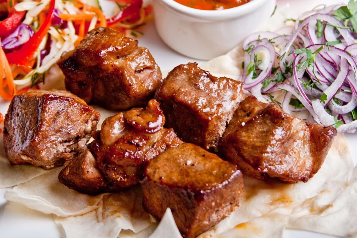 Шашлык из свиной шеи