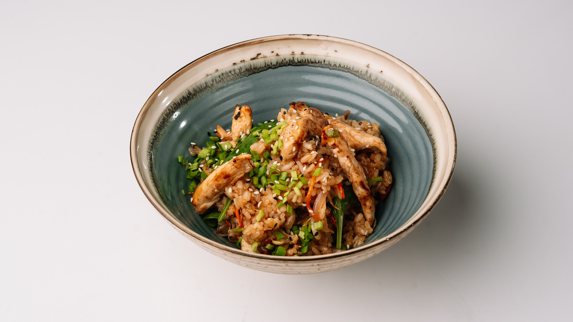 Вок рис с курицей