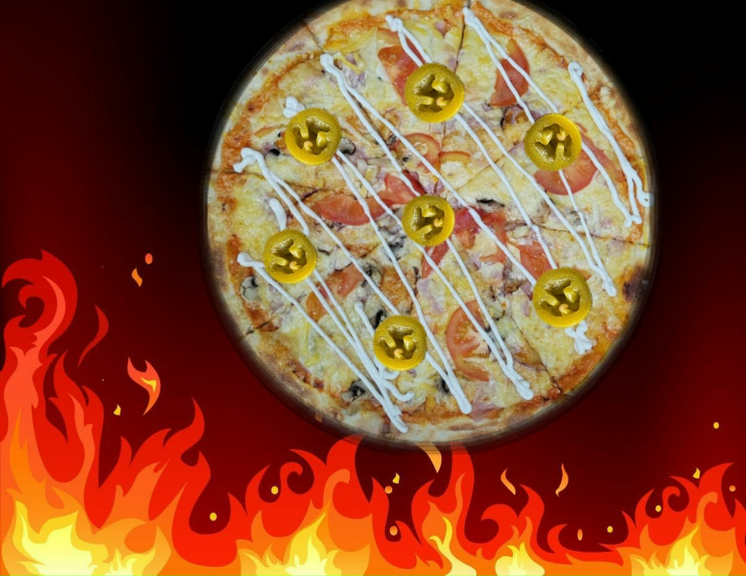 Острая карбонара с халапеньо 40 см