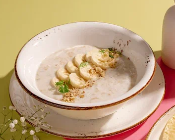 Каша овсяная с бананом