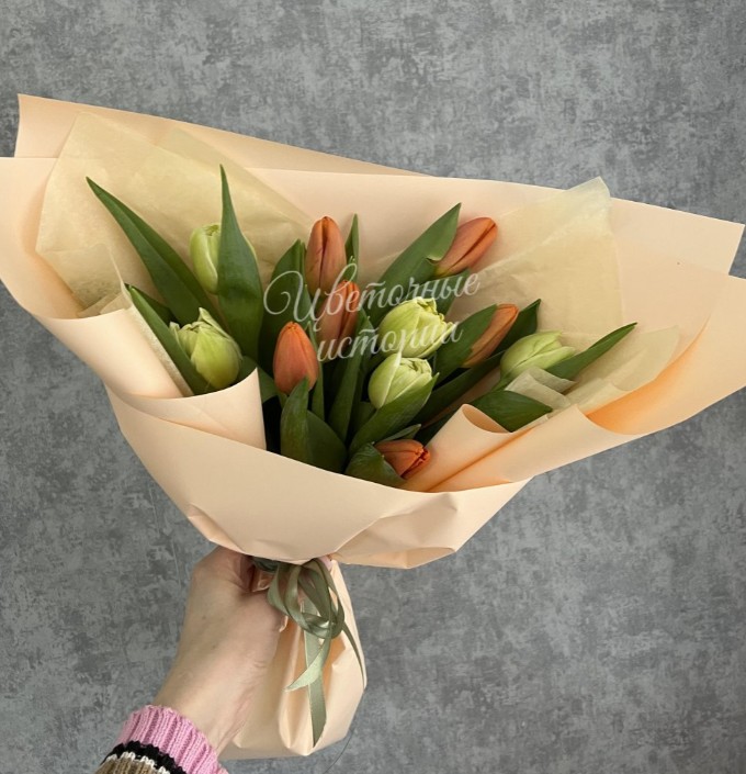 Букет «Персиковый десерт»