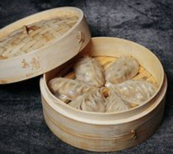 Гедза с яйцом и креветкой