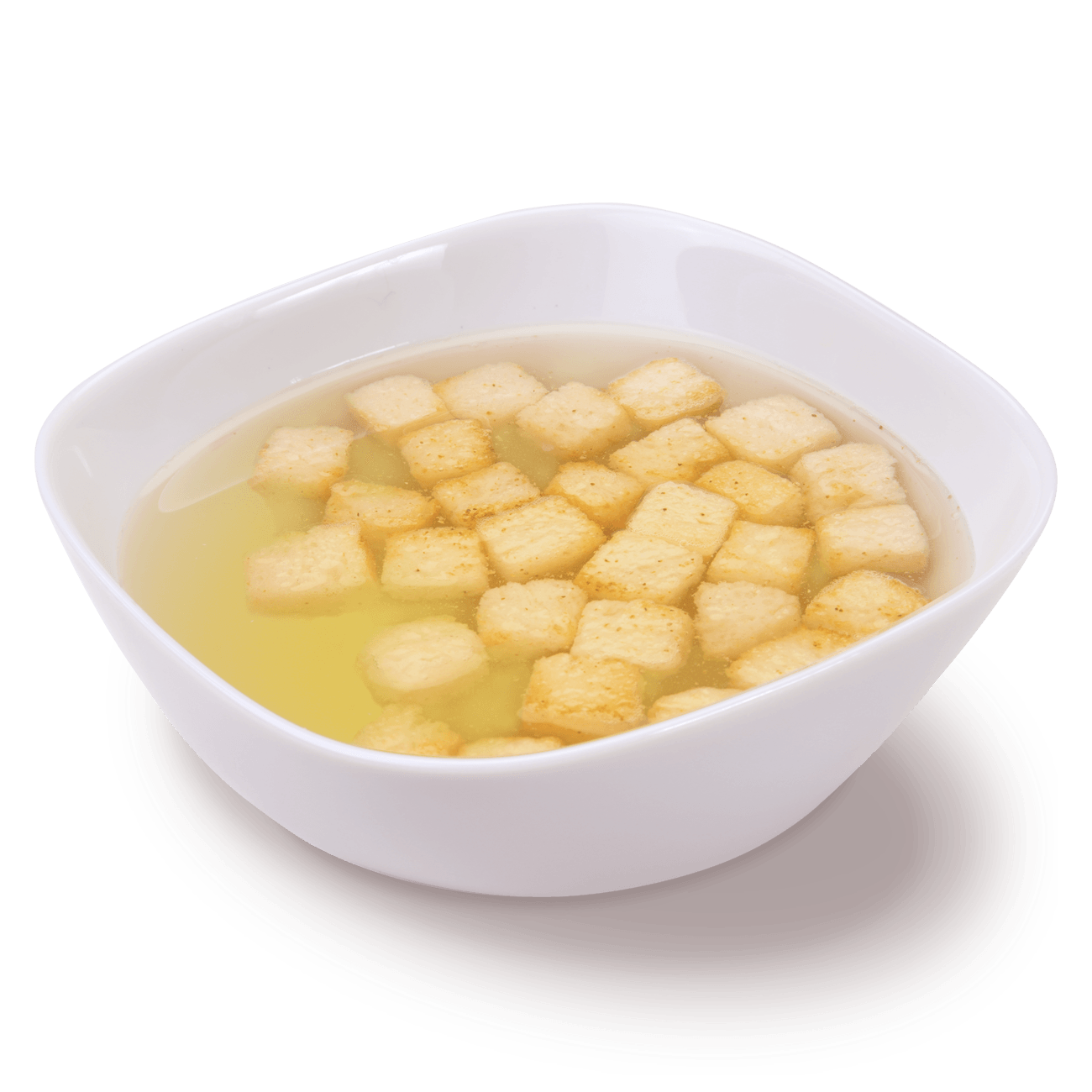 Бульон куриный с гренками