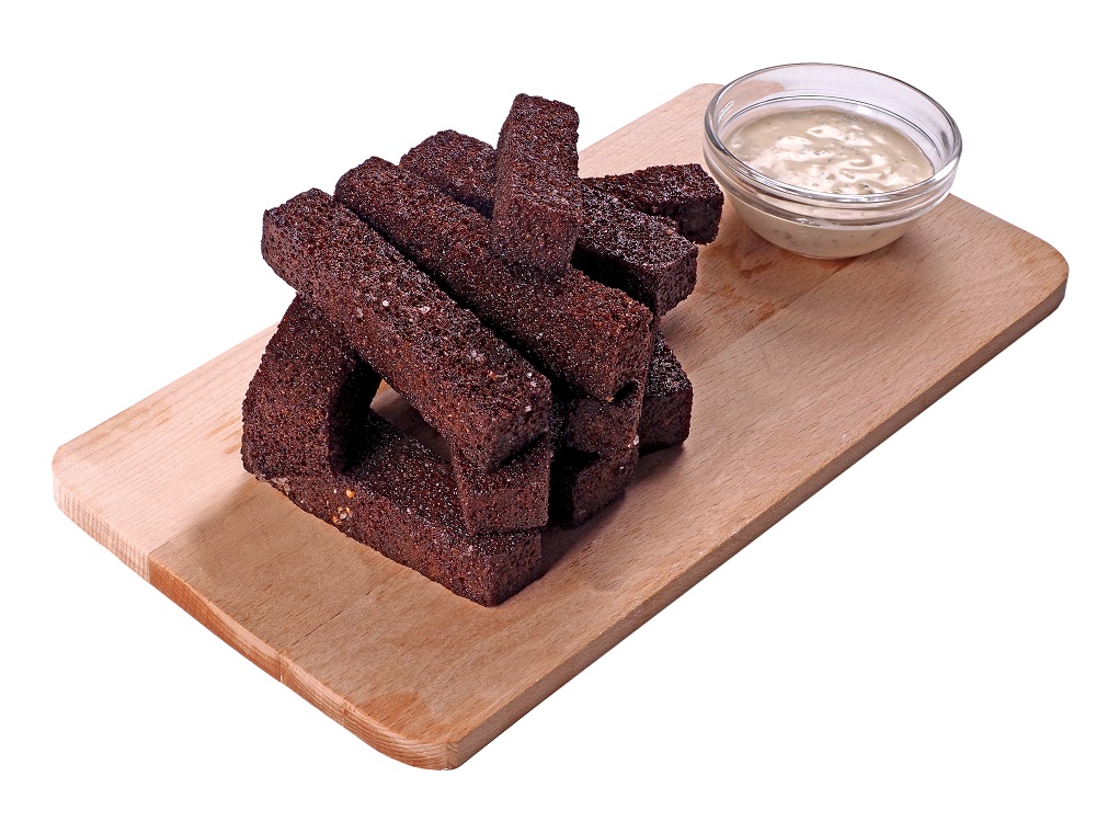 Чесночные гренки с пармезаном и сырн.соу