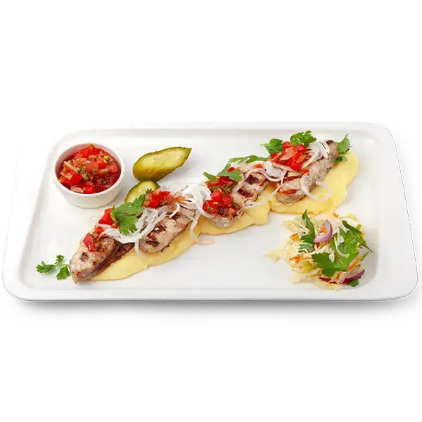 Кебаб куриный с овощами