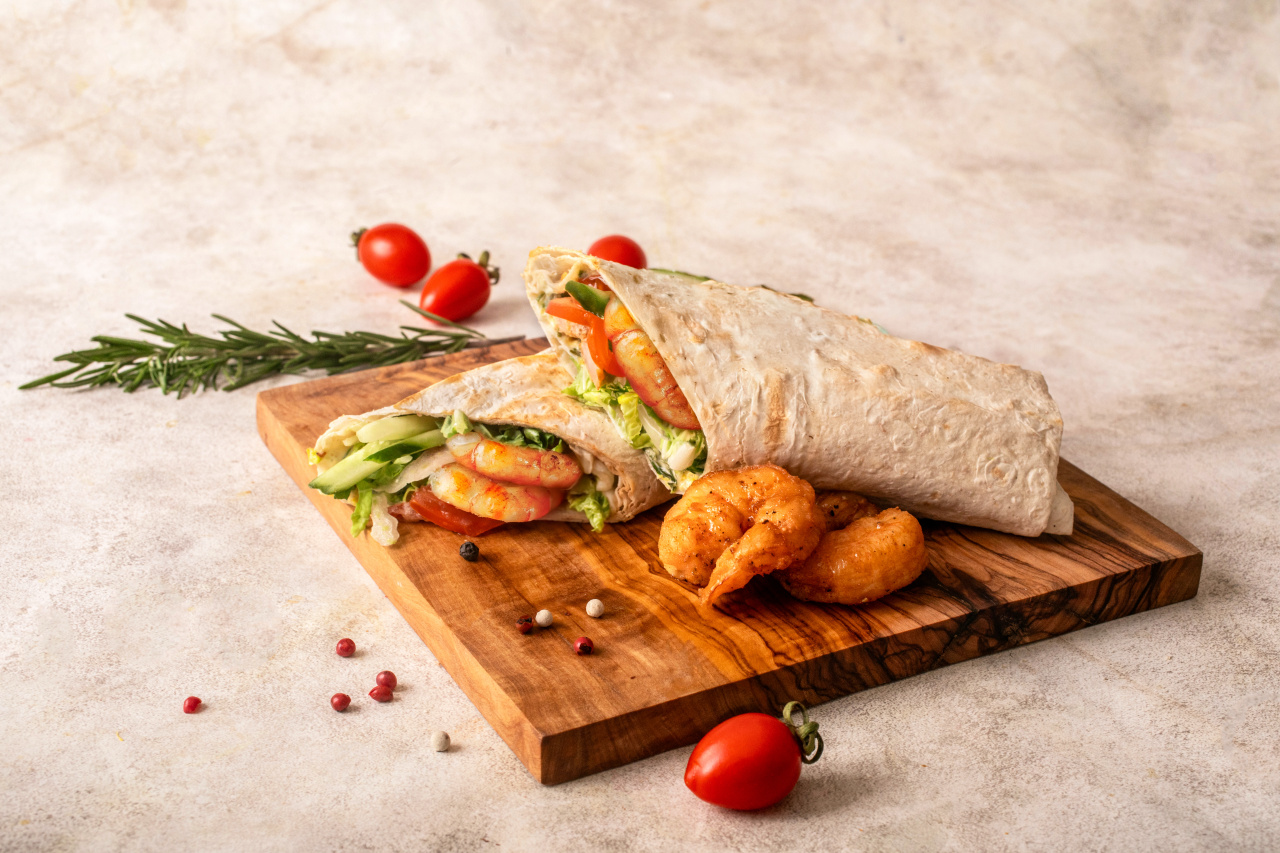 Шаурма с креветками