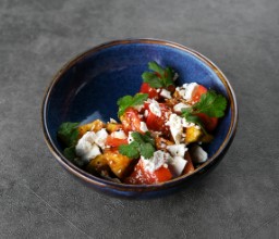 Салат с хрустящим баклажаном