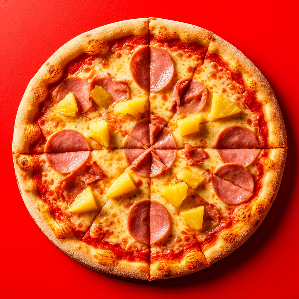 Пицца Гавайская с ветчиной 25 см