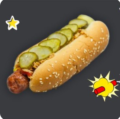 Хот-дог с говяжьей колбаской