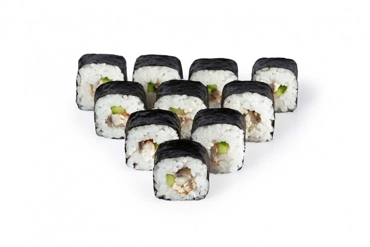 Ролл с угрем и огурцом