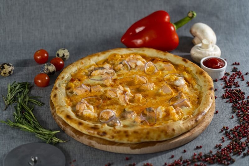 Пицца "Поморье" (с морепродуктами)